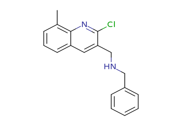 Benzyl-(2-chloro-8-methyl-quinolin-3-ylmethyl)-amine