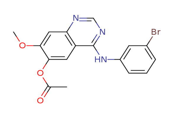 4-((3-Bromophenyl)amino)-7-methoxyquinazolin-6-yl acetate