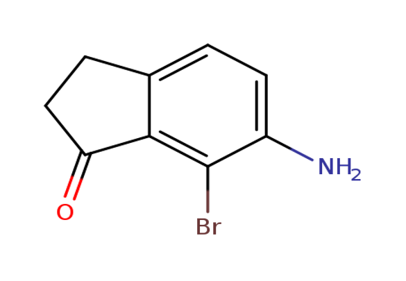 6-amino-7-bromo-2,3-dihydro-1H-inden-1-one