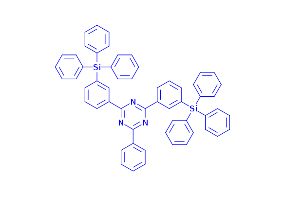2-Phenyl-4,6-bis(3-(triphenylsilyl)phenyl)-1,3,5-triazine