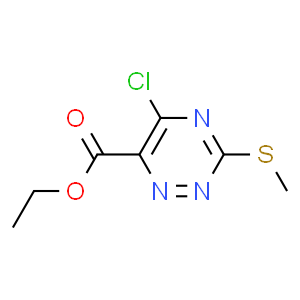 Ethyl 5-chloro-3-(methylthio)-1,2,4-triazine-6-carboxylate